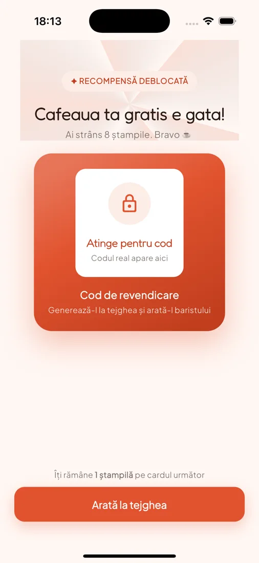 Kafre — digital loyalty — screenshot